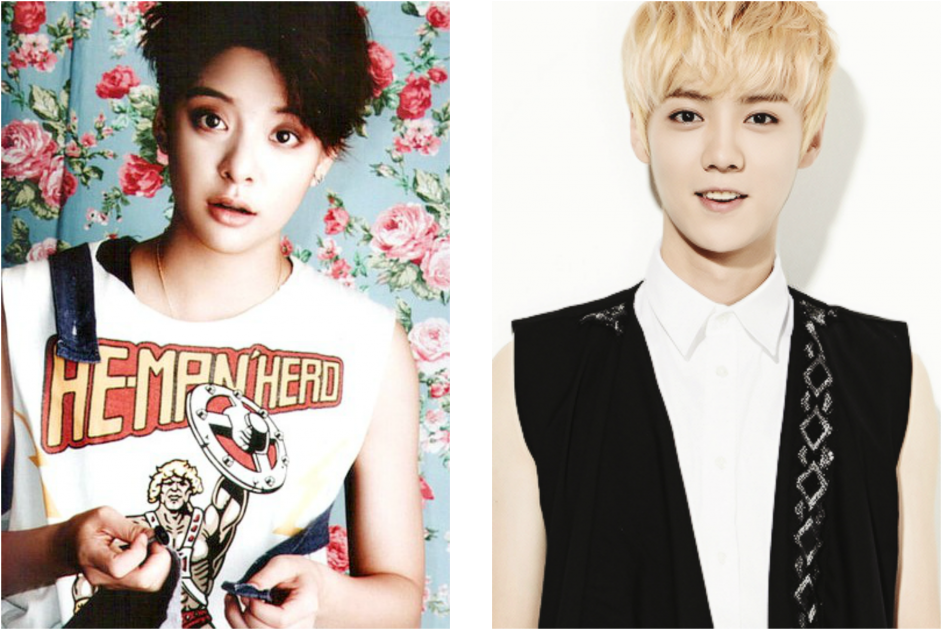 Why Amber Doesn't Like Luhan - Baekhyun X Amber (1024x711), Png Download