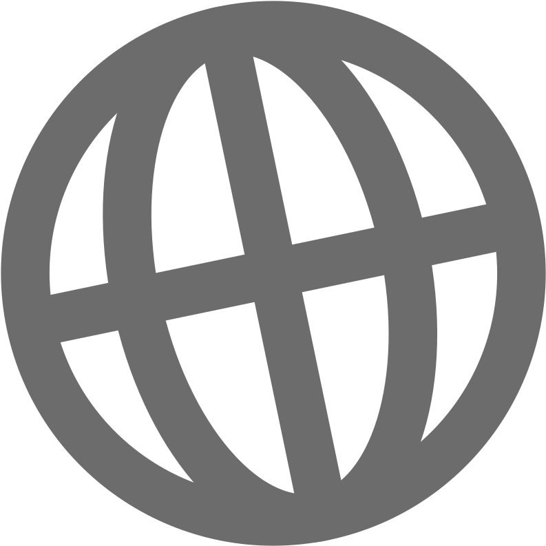 Internet Globe Icon - Internet Icon Png Grey (800x800), Png Download