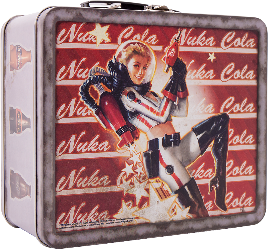 Fallout 4 Tin Tote Nuka Pin-up - Nuka Cola Lunch Box (1000x1000), Png Download