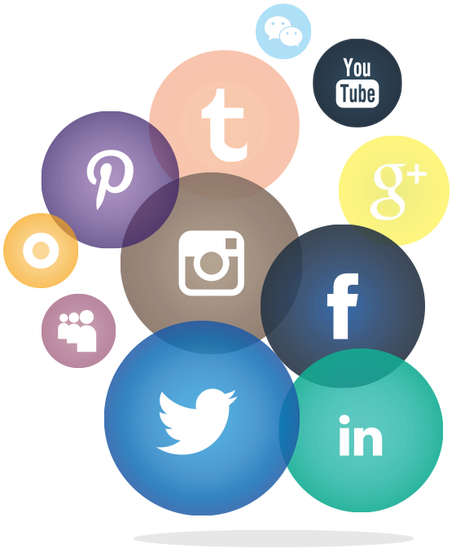 Redes Sociales Png - Facebook Instagram Icons Png (570x555), Png Download