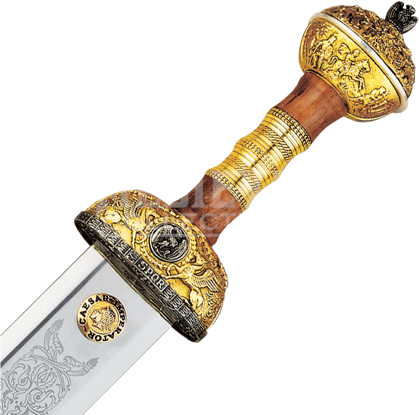 Gold Julius Caesar Sword - Weapon Did Julius Caesar Use (842x842), Png Download