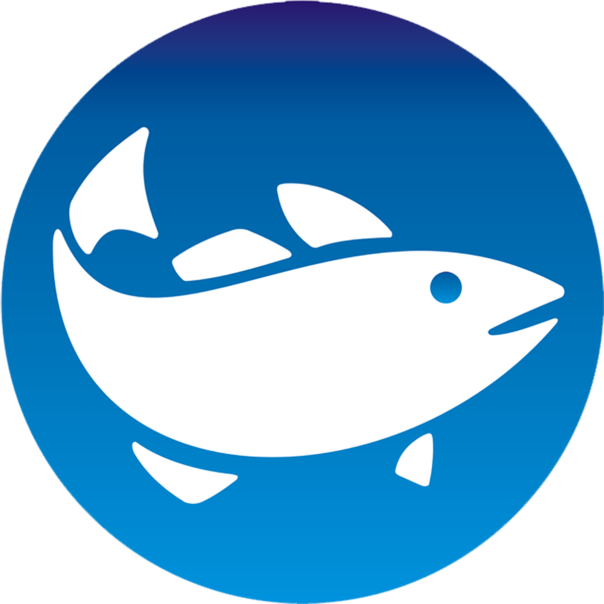 Fishing Icon Png - Fish In A Circle Symbol (1230x1228), Png Download
