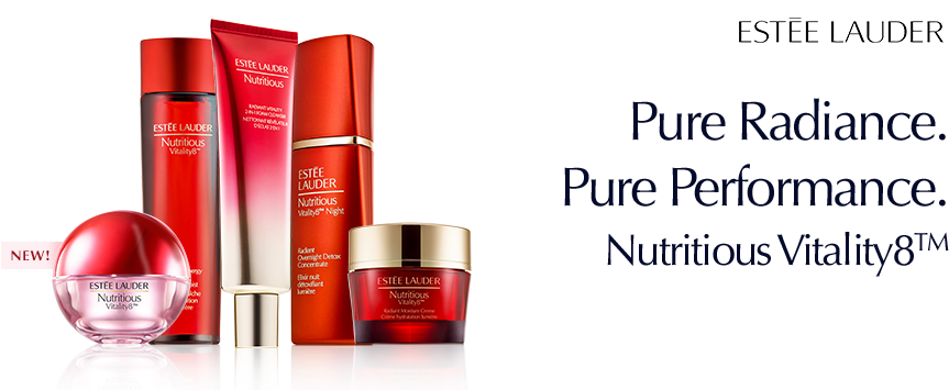 Get Radiant Skin - Estée Lauder Nutritious Set (960x366), Png Download