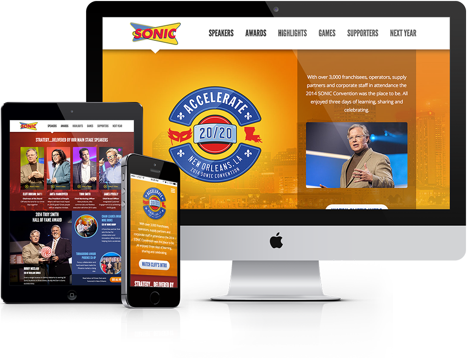 Sonic Website Design Sonic Americas Drive In Back40 - Auto Service (960x736), Png Download