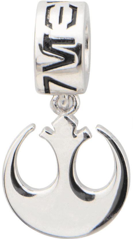 Rebel Alliance Sterling Silver Dangle Charm - Silver (850x850), Png Download