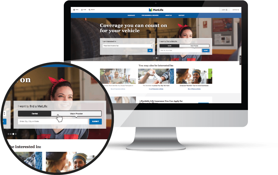 Metlife-vision - Website (951x725), Png Download