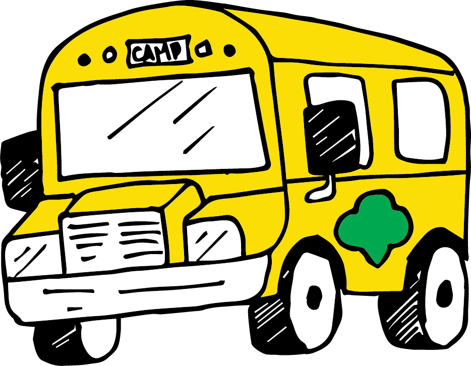 Bus Clipart Summer Camp - Summer Camp Bus Transparent (934x726), Png Download
