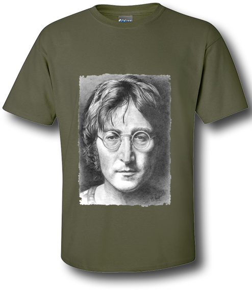 John Lennon Military Green - John Lennon (500x625), Png Download