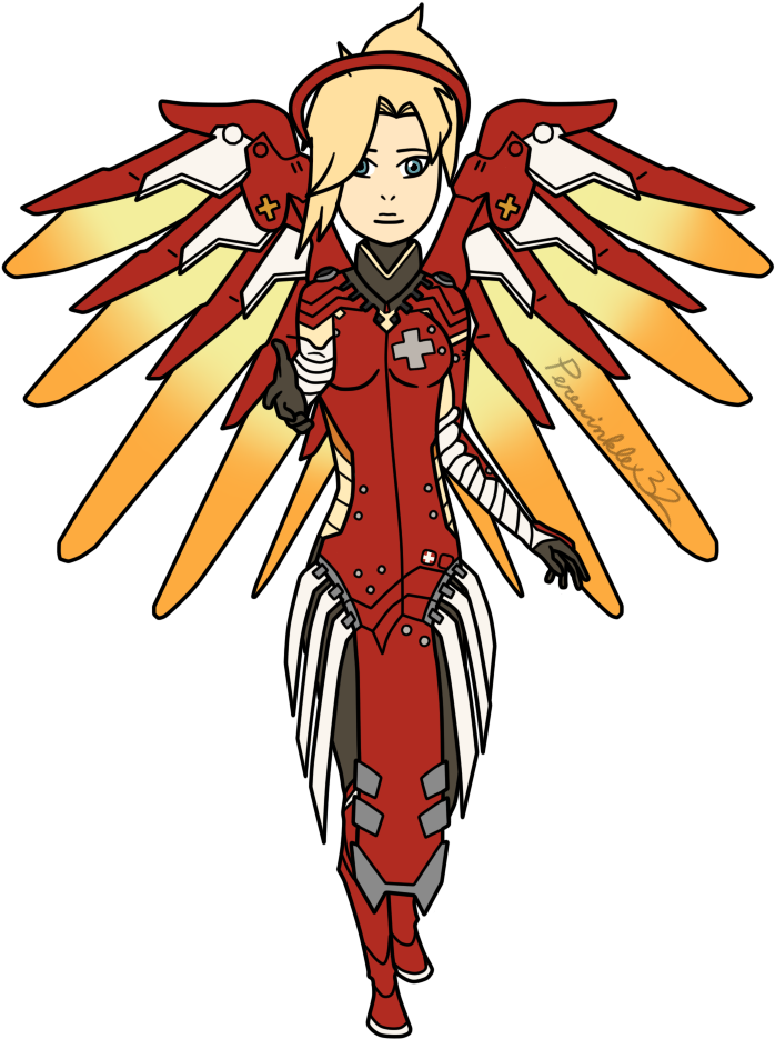 697 X 989 6 - Mercy Overwatch Skins Summer (697x989), Png Download