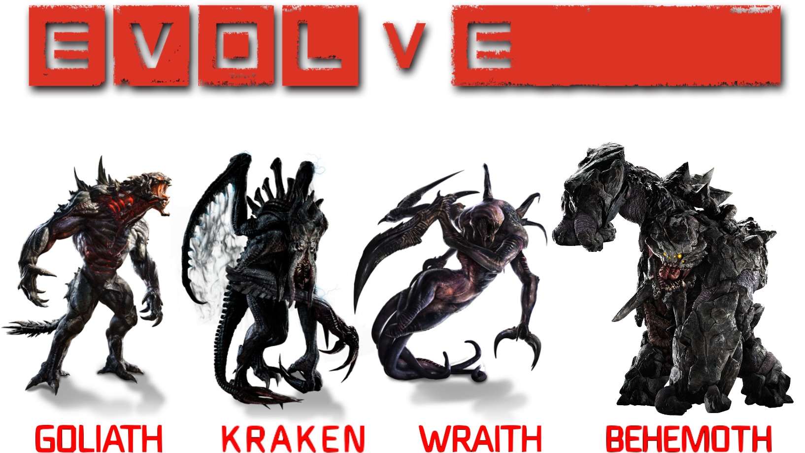 Monsters - Demons - 2 - Battlefield - Sera 3 - Battle - Todos Los Monstruos De Evolve (1653x992), Png Download