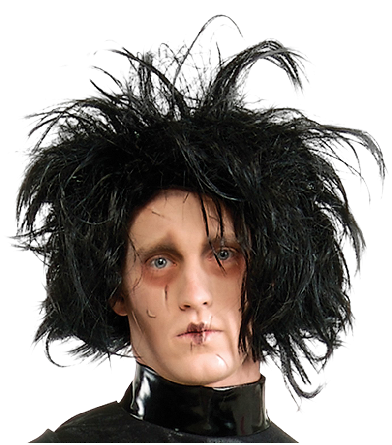 Edward Scissorhands Black Wig - Edward Scissorhands (800x1268), Png Download