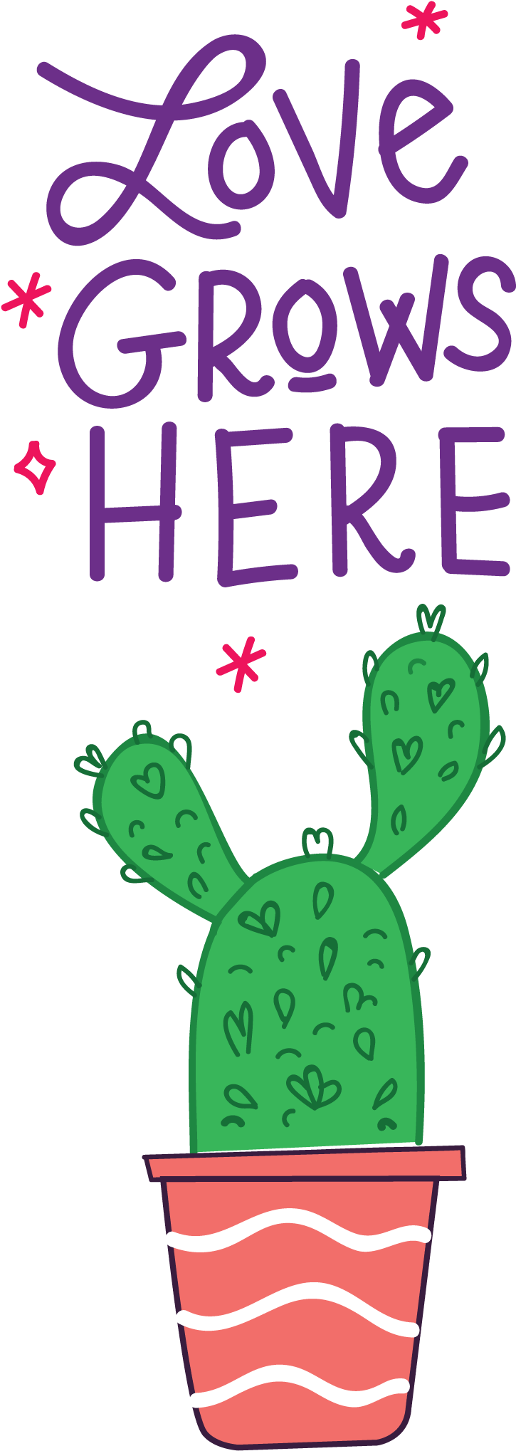 Love Grows Here - Illustration (1051x2251), Png Download