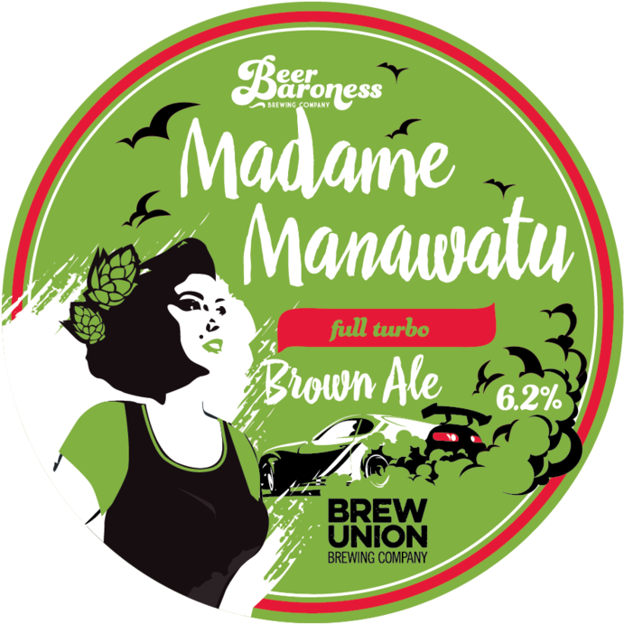 Dd004009 Beer Baroness Madame Manawatu Tap Badge Supply - Beer Baroness & Epic Brewing Co. Lady Danger Extra (1000x1055), Png Download