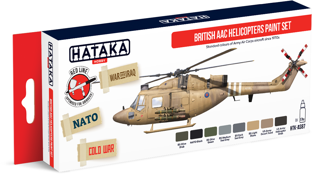 Htk-as87 British Aac Helicopters Paint Set - South African Tanks Ww2 (1185x791), Png Download