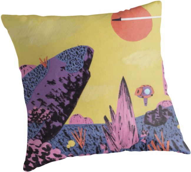 Alien Planet - Cushion (875x875), Png Download