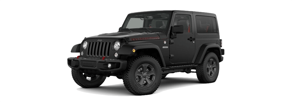 Black - Jeep Wrangler Willys 2018 (1000x350), Png Download