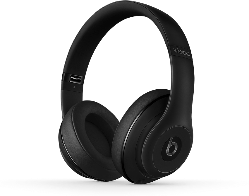 Overear Studio Wireless Matte Black Standard Thrqrtright - Beats Studio Wireless 1 (1000x700), Png Download