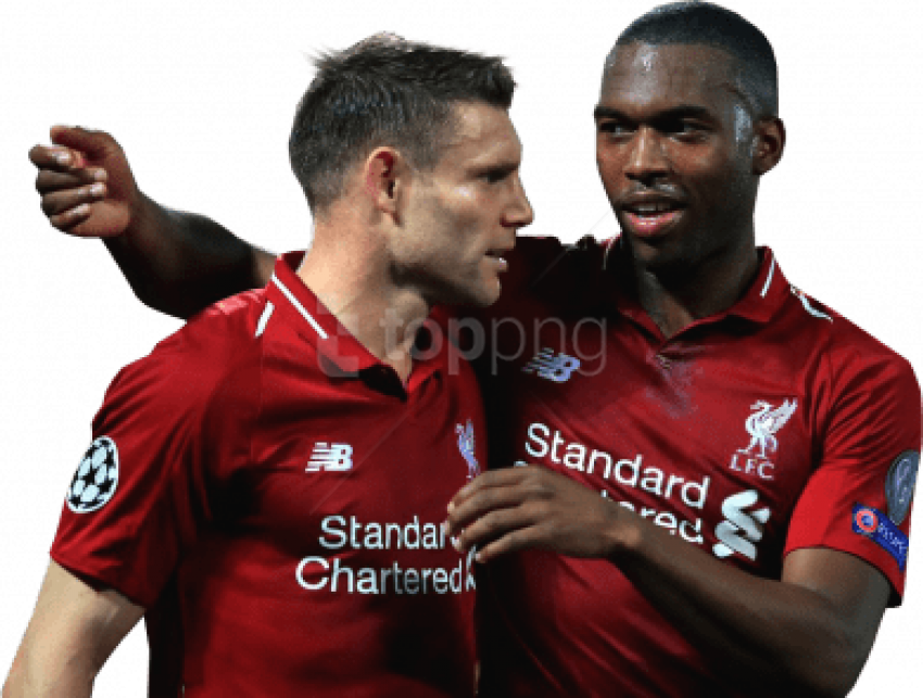 Free Png Download James Milner & Daniel Sturridge Png - Liverpool Red Star Belgrade (850x643), Png Download