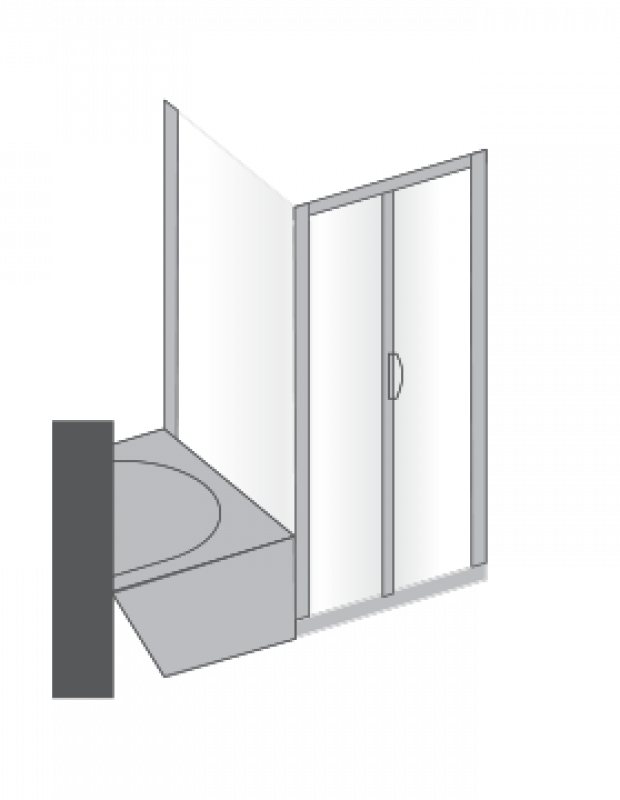 Arco Sf Bd - Shower Door (620x800), Png Download