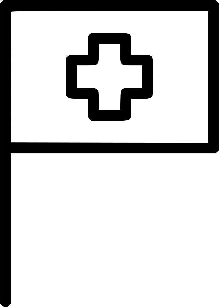 Flag Medical Hospital Cross Comments - Icon (700x980), Png Download