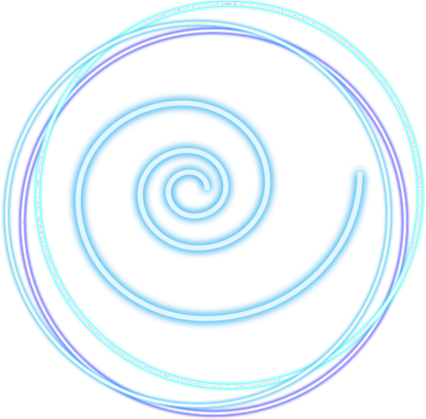 #neon #circle #swirl - Spiral (1024x1024), Png Download