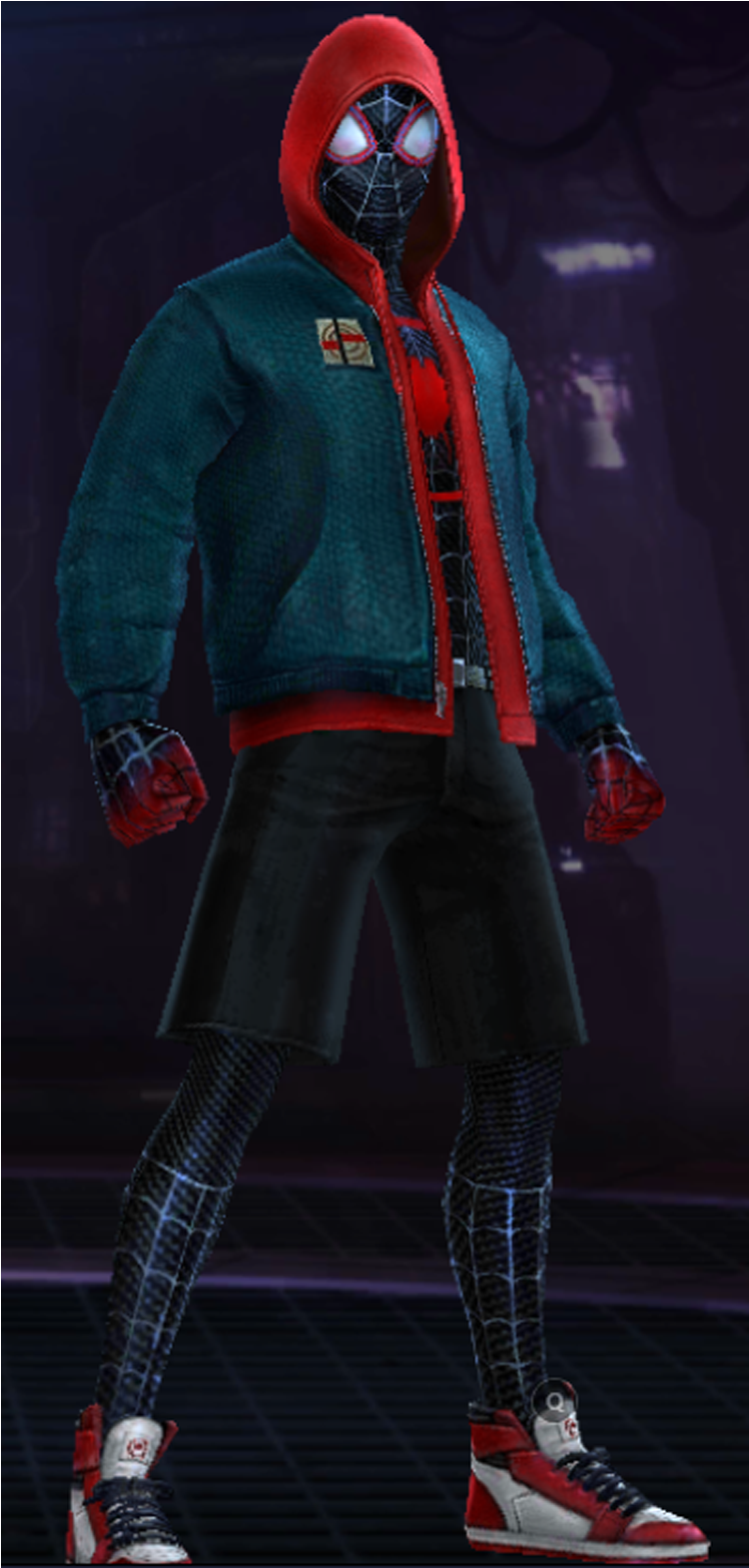 Spiderman - Miles Morales - Spiderverse - Figurine (1140x1568), Png Download