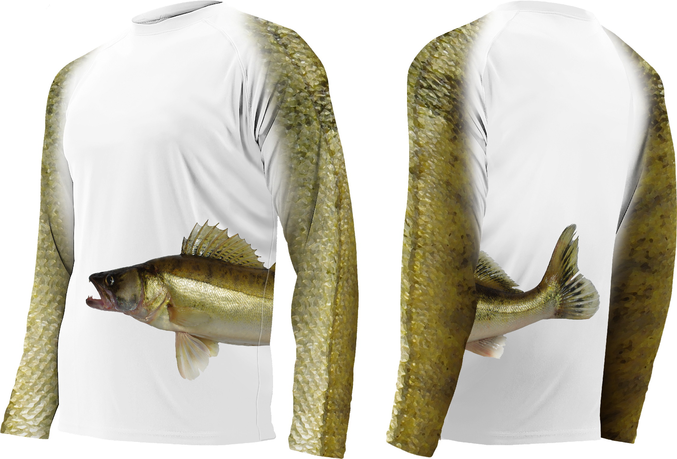 Wrap Around Walleye - Bass (2270x1600), Png Download