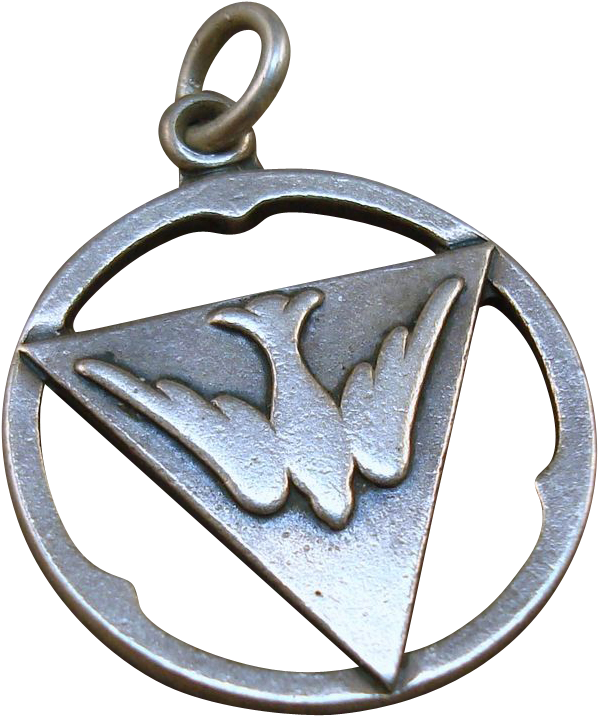 Vintage Sterling Christian Dove Charm - Locket (803x803), Png Download