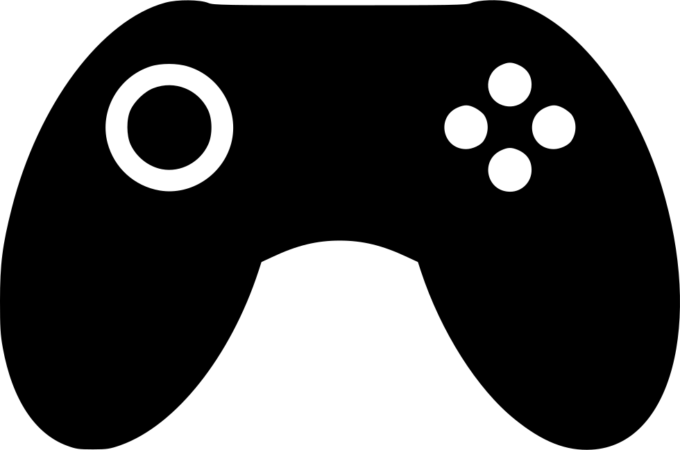 Games Pad Comments - Silhouette Game Controller (980x648), Png Download
