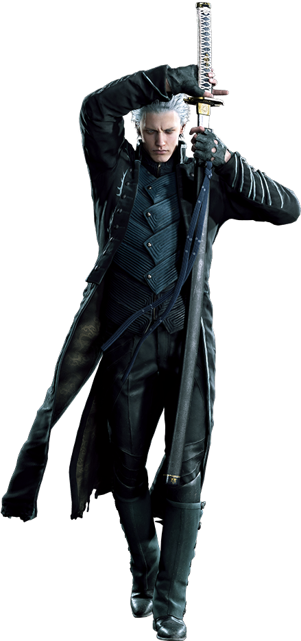 Vergil - Vergil Dmc 5 (524x971), Png Download