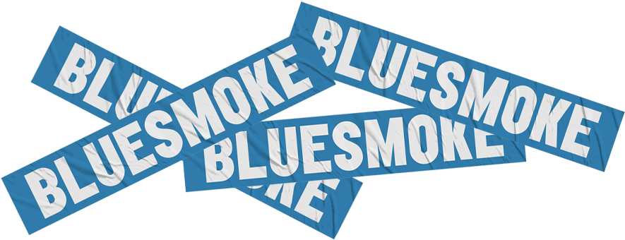 Blue Smoke Home Blue Smoke - Electric Blue (991x399), Png Download