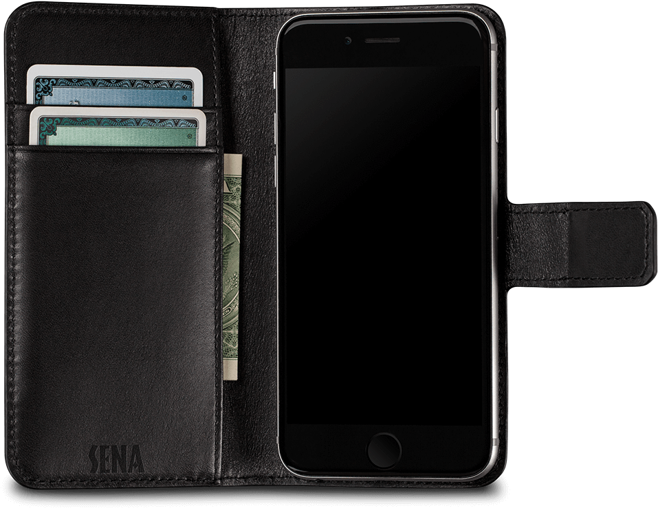 Burnished Magia Wallet Leather Case Iphone 6s Plus - Leather (957x740), Png Download