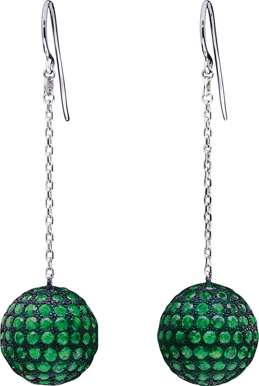 Mirror Ball Earrings By Solange Azagury-partridge - Earrings (2500x1492), Png Download