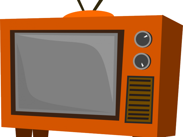 Tv Clipart Tele - Old Tv (640x480), Png Download