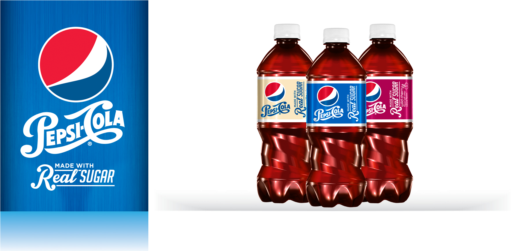 Made With Real Sugar - Plastic Bottle (2222x836), Png Download