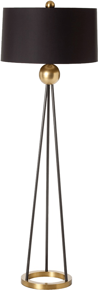 Hadley Contemporary Tripod Floor Lamp - Floor (1200x1200), Png Download