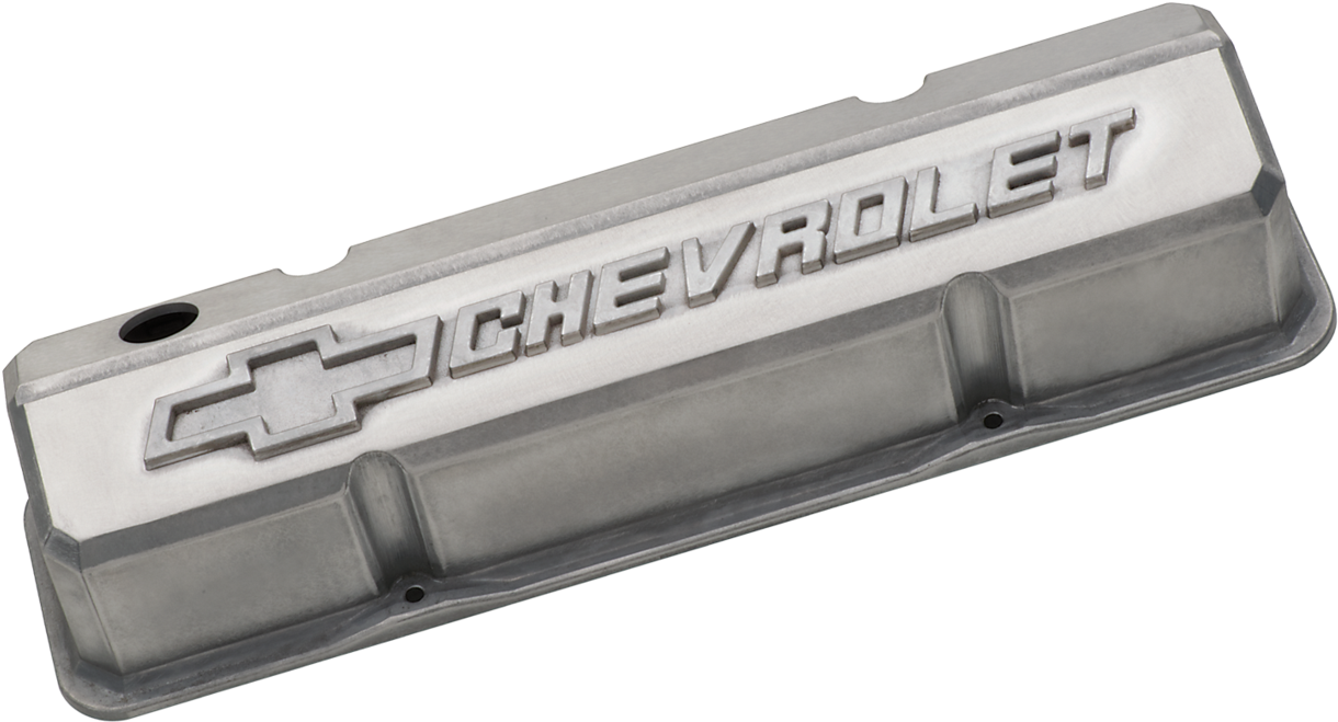 Chevrolet Performance Parts 141 939 Valve Covers Slant - Metal (1267x700), Png Download