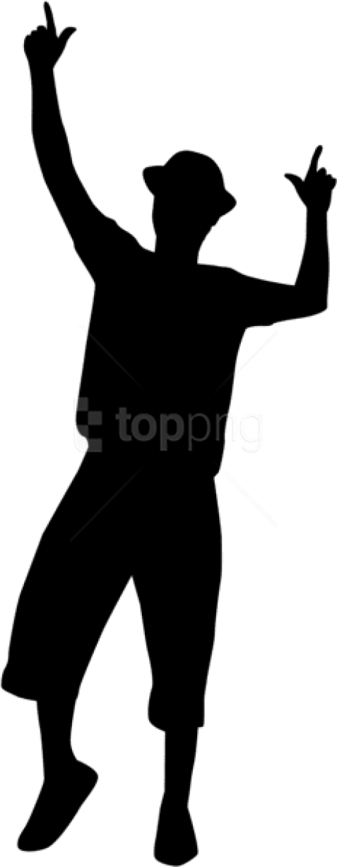 Free Png Dancing Man Silhouette Png - Man Dancing Silhouette Png (480x1237), Png Download