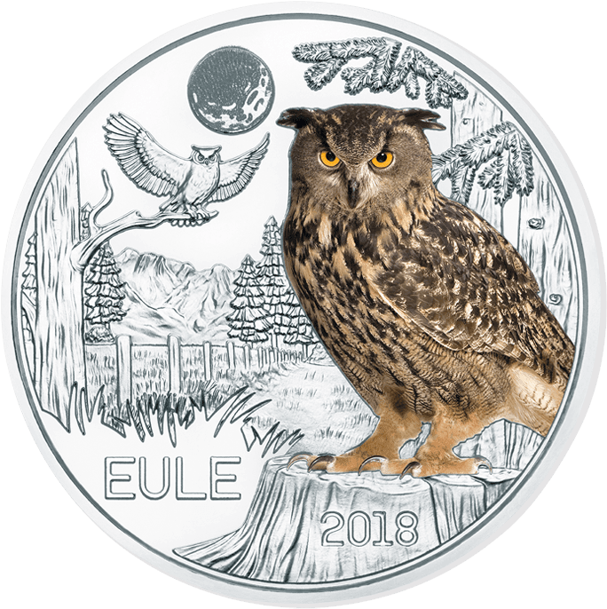 Colourful Creatures, The Owl - 3 Euro Münze Eule (716x716), Png Download
