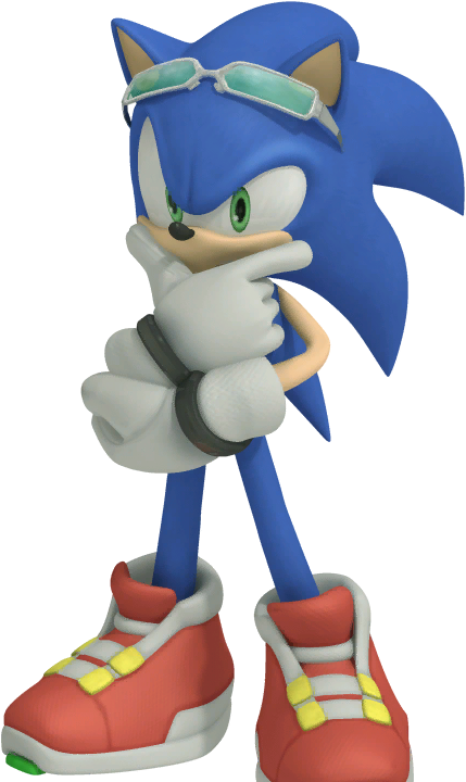 Sonic Free Riders - Sonic Free Riders Sonic (1024x1024), Png Download