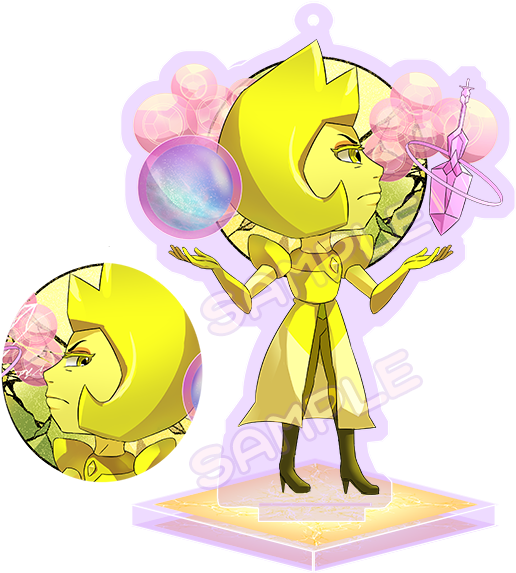 Steven Universe Diamond Mural Keychain Standee - Cartoon (600x600), Png Download