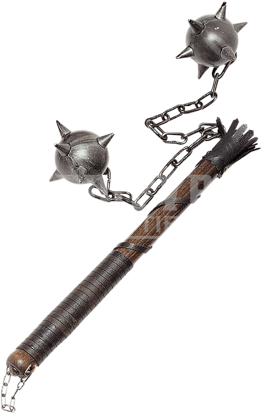 Large Two Ball Medieval Flail - Flail Ball (850x850), Png Download