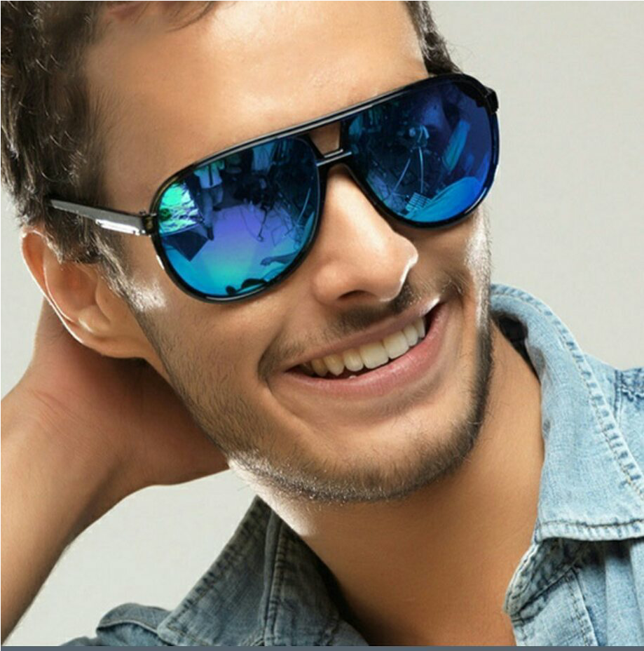 Men's Aviator Polarized Sunglasses (1080x1080), Png Download