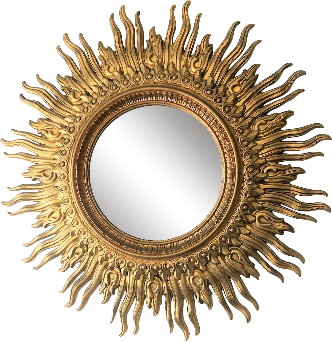 Jpg Library Library Mirror Clipart Vintage Free On - Vintage Sunburst Mirror (1460x1502), Png Download