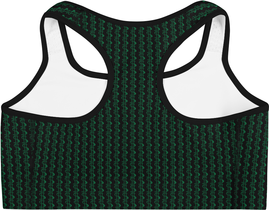 Image Of Work It Dollar Sign Sports Bra - Bra (1000x1000), Png Download