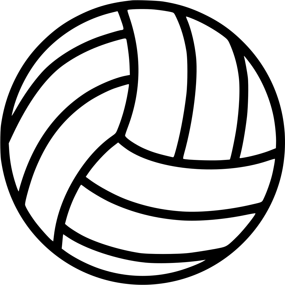 Png File - Volleyball Silhouette (981x982), Png Download