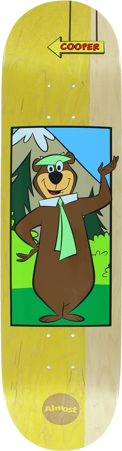 Almost Wilt Yogi Bear Skateboard Deck - Yogi Bear Skateboard (1500x1500), Png Download