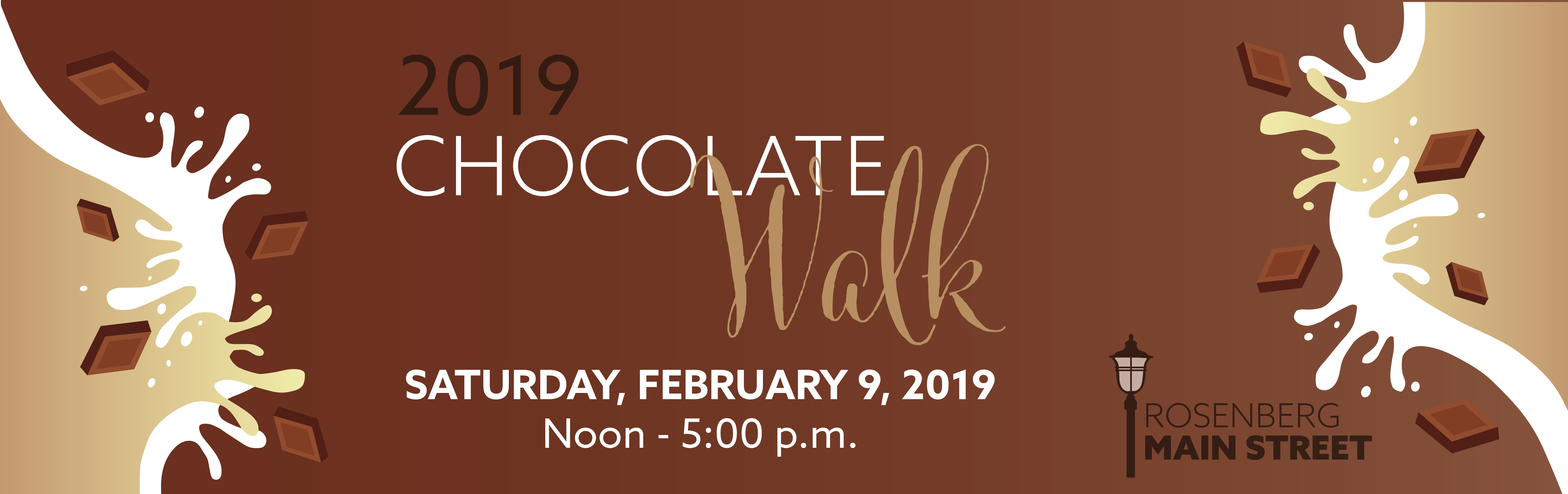 2019 Chocolate Walk - Calligraphy (5288x1667), Png Download