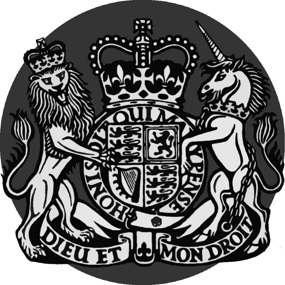 Government Uk Coat Of Arms (1000x1000), Png Download