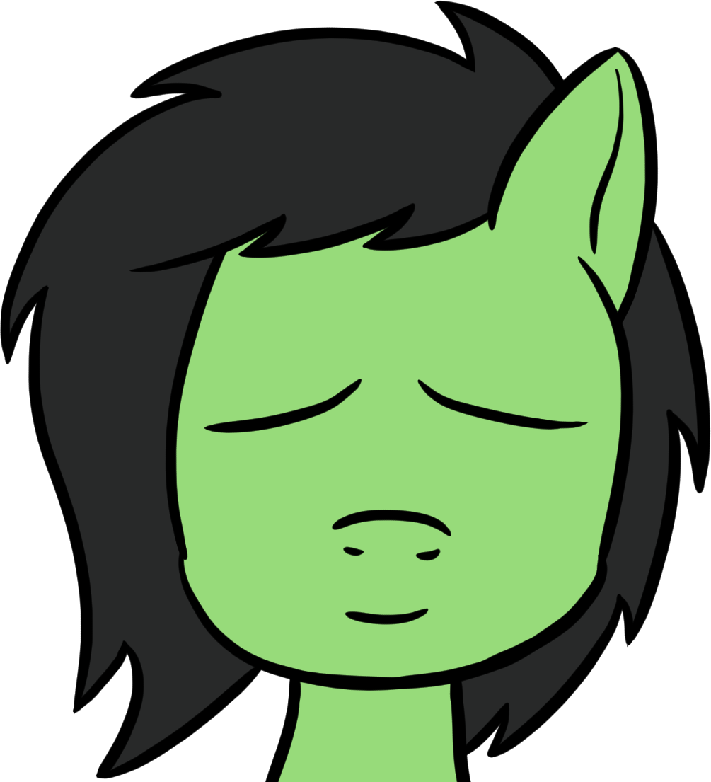 Craftycirclepony, Bust, Eyes Closed, Female, Filly, - Cartoon (1005x1105), Png Download